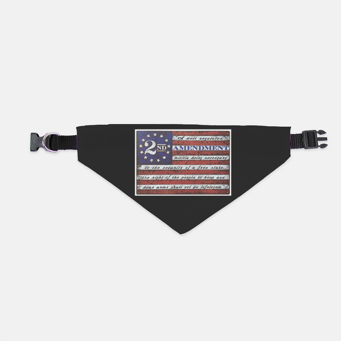 2nd Amend Flag Pet Bandana Collar