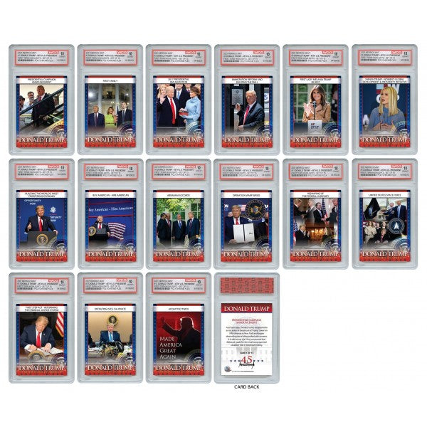 Trump 15 Card Set - Graded Mint Condition