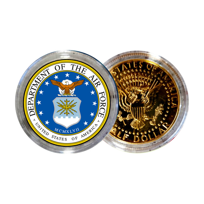 United States Air Force Gold JFK Half Dollar