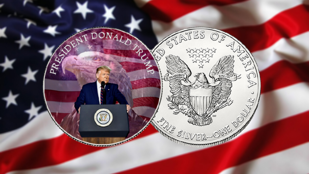 Trump Bald Eagle Silver Dollar