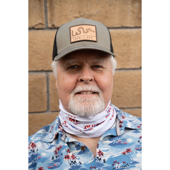 Join or Die Leather Patch Hat