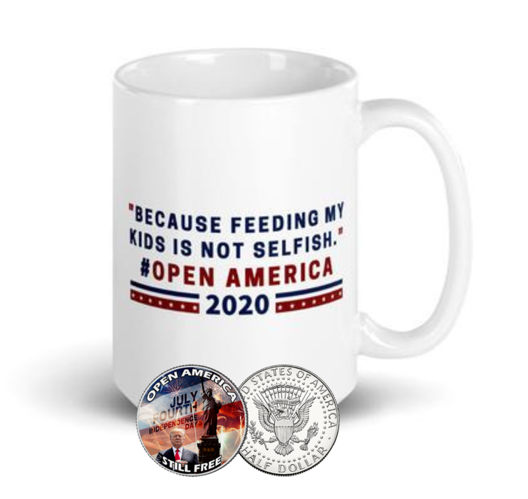 Open America Mug + Free Trump Coin