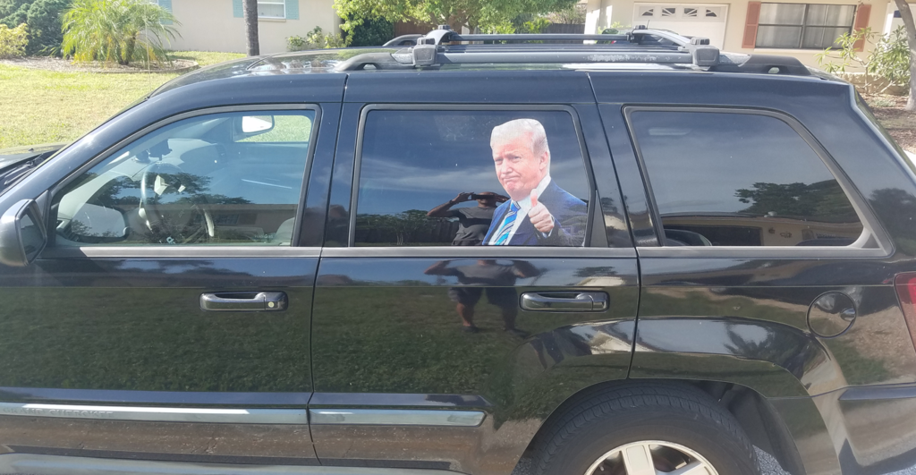 Trump Car Decal - Ride With Trump!