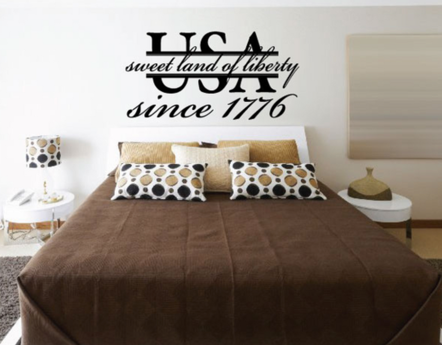 USA Land of Liberty Since 1776 Wall Decal