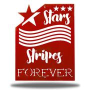 Stars & Stripes Metal Sign