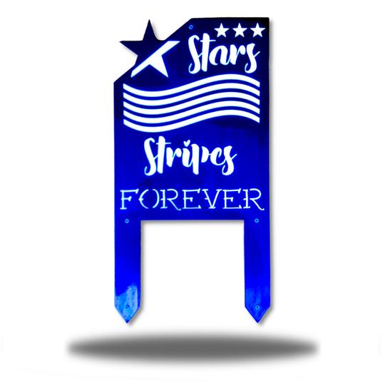 Stars and Stripes Yard Stake