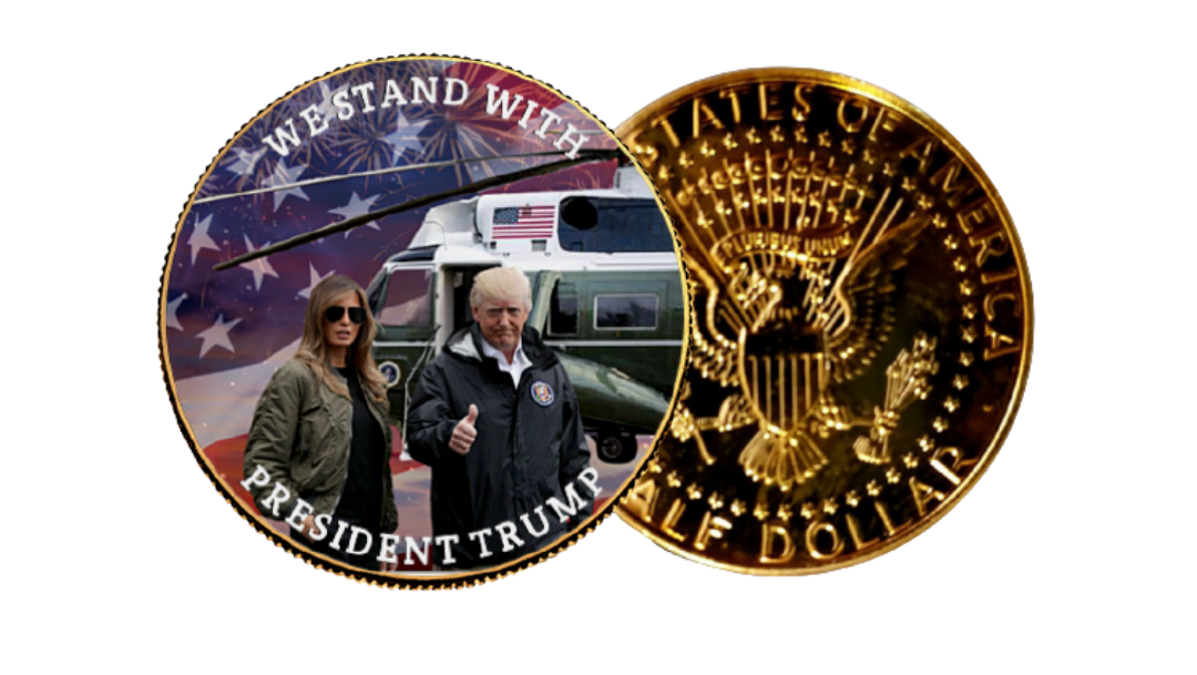 We Stand With Trump Gold Coin