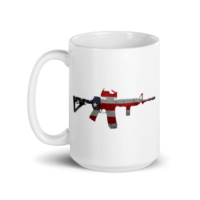AR-15 American Flag Mug