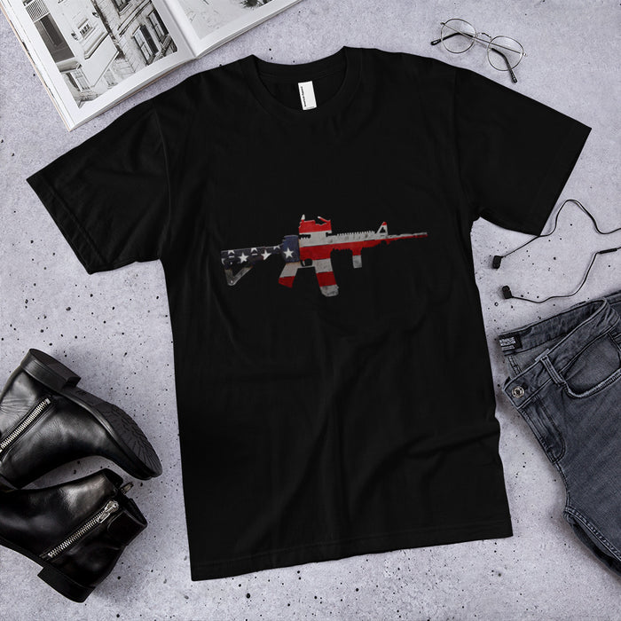 AR-15 American Flag T-Shirt