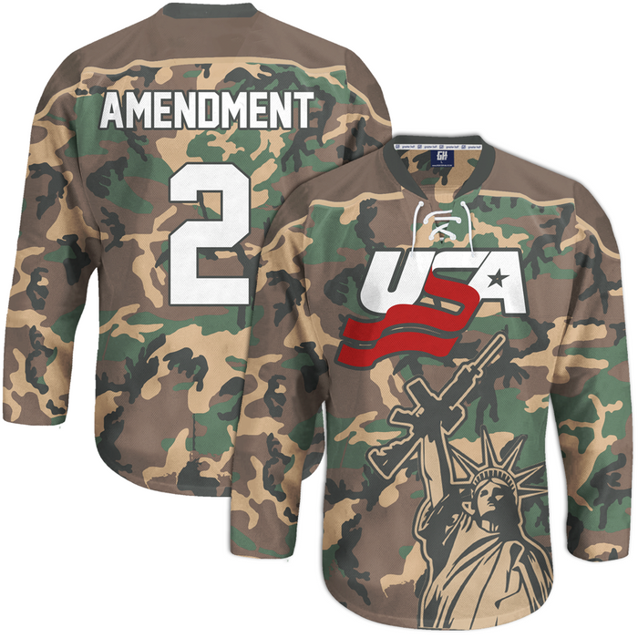 Camo 2nd Amendment Hockey Jersey