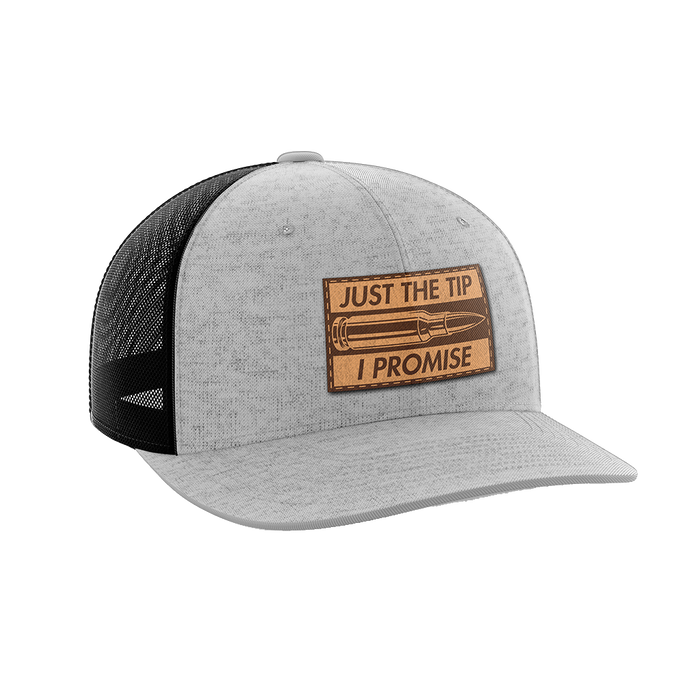 Just The Tip, I Promise Leather Patch Hat