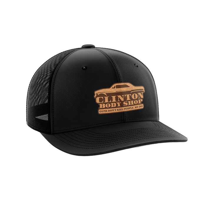 Clinton Body Shop Leather Patch Hat