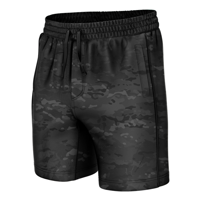 Black Camo Swim Trunks