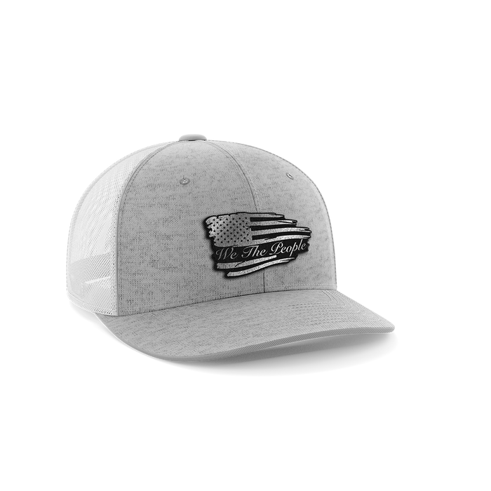 Torn Flag We The People Leather Patch Hat