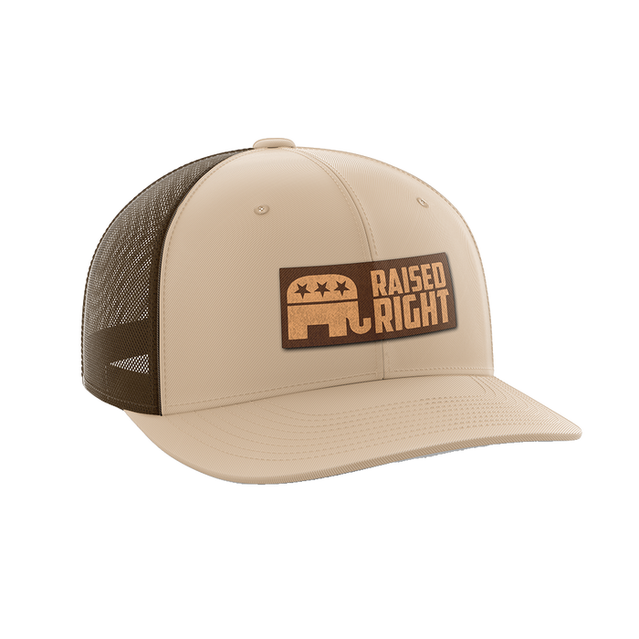 Raised Right Leather Patch Hat