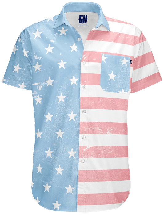 Faded Old Glory Button Down