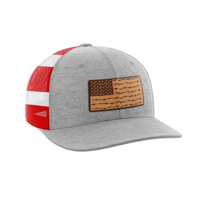 Amerigun Flag Leather Patch Hat