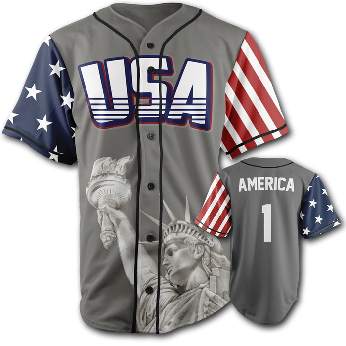 America #1 Baseball Jersey