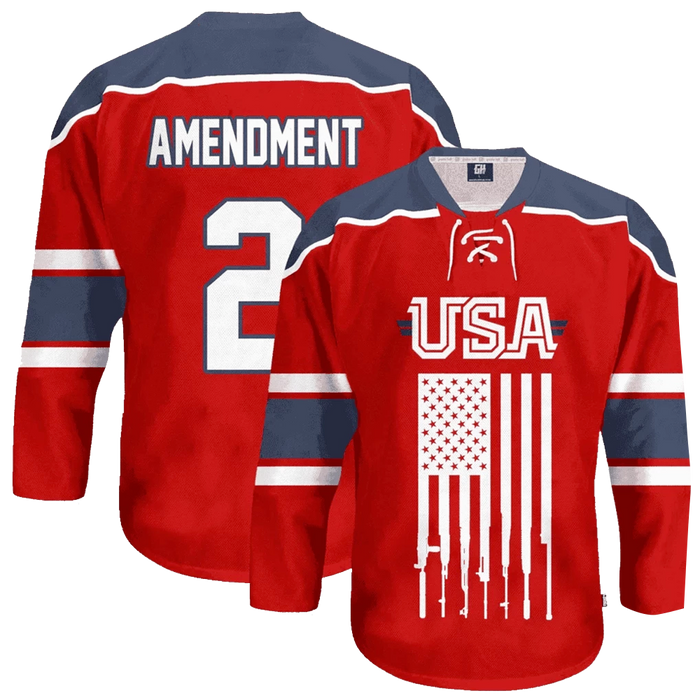 USA 2nd Amendment Hockey Jersey