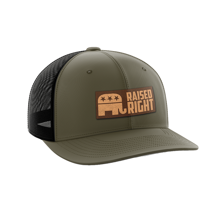 Raised Right Leather Patch Hat
