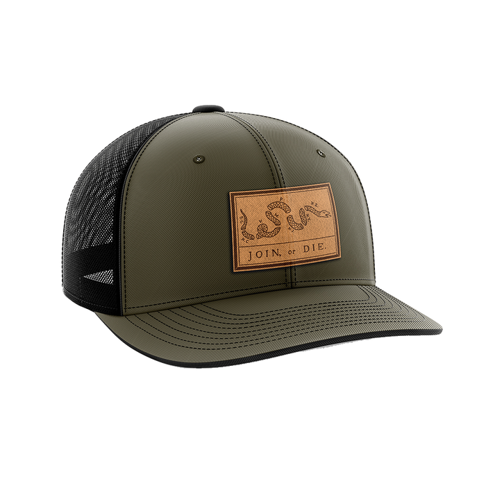 Join or Die Leather Patch Hat