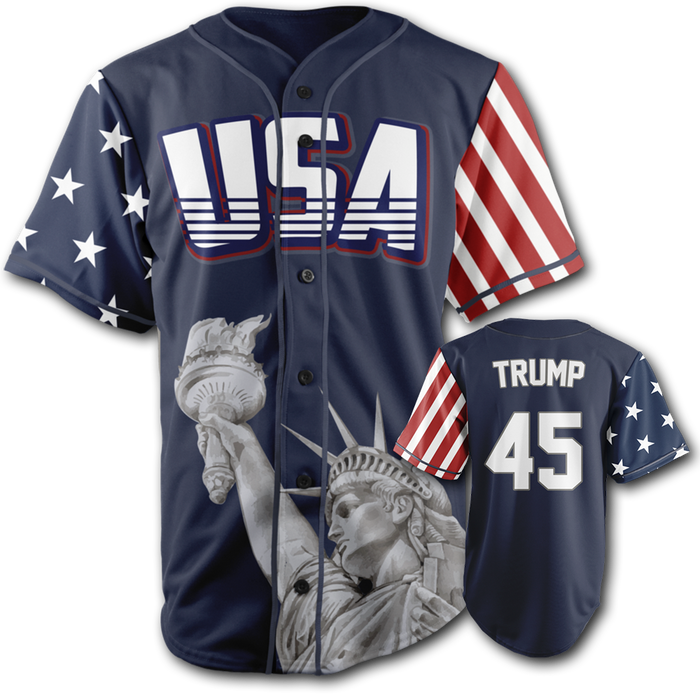 Trump 45 Baseball Jersey Conservative Collections