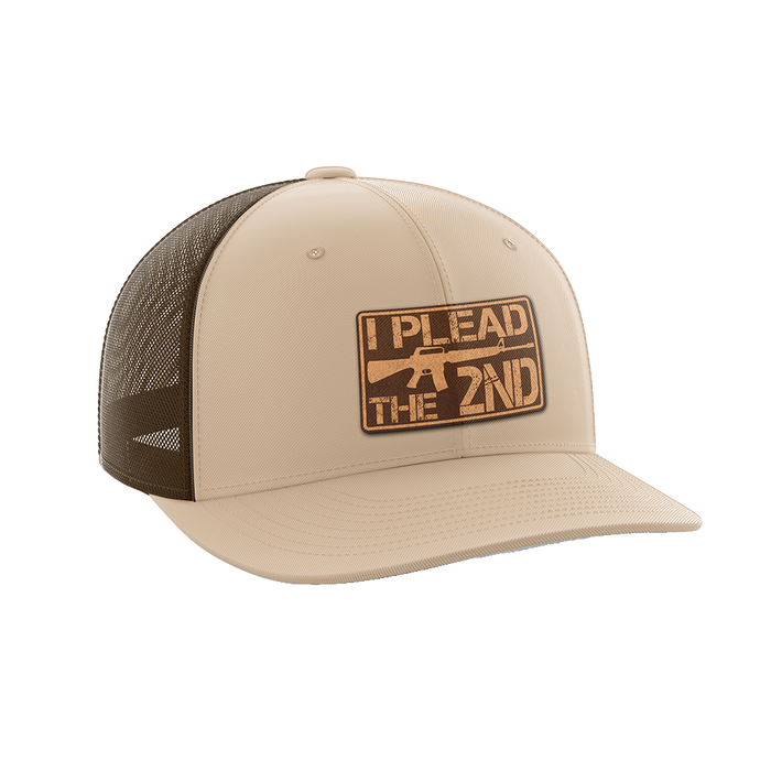 I Plead The 2nd Leather Patch Hat