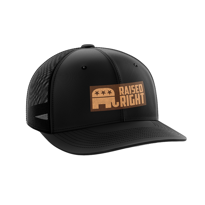 Raised Right Leather Patch Hat