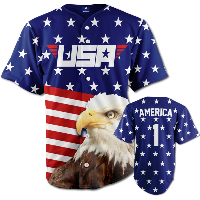 Eagle America #1 Baseball Jersey