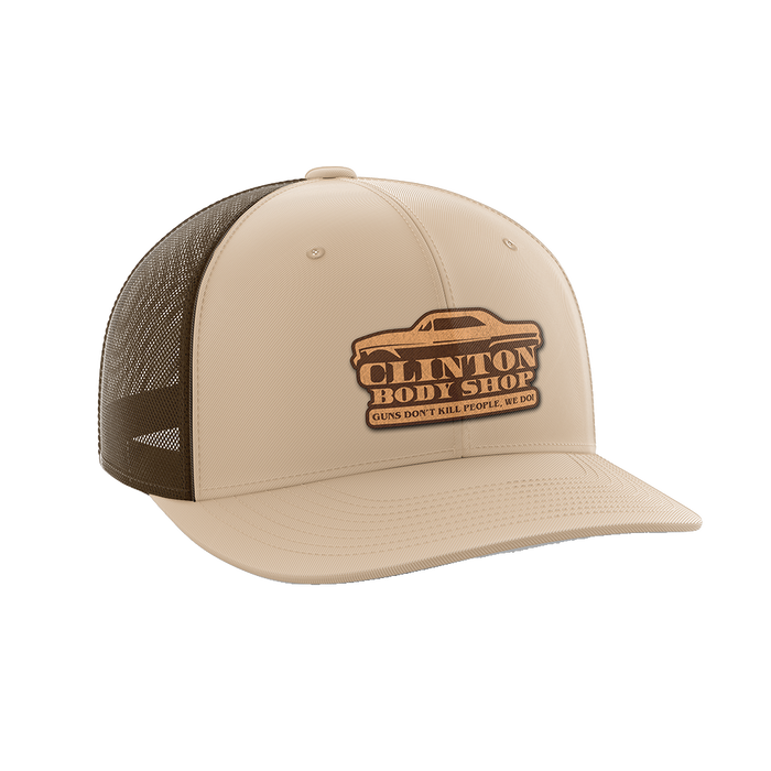 Clinton Body Shop Leather Patch Hat