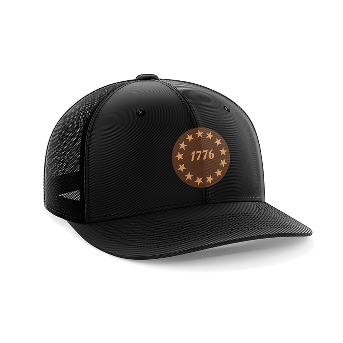 1776 Stars Leather Patch Hat