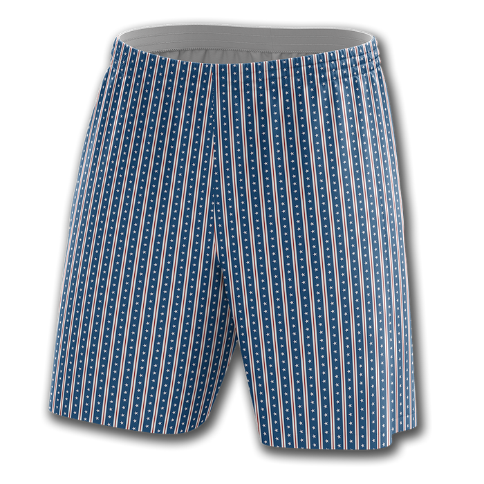 Blue Vertical Star Shorts
